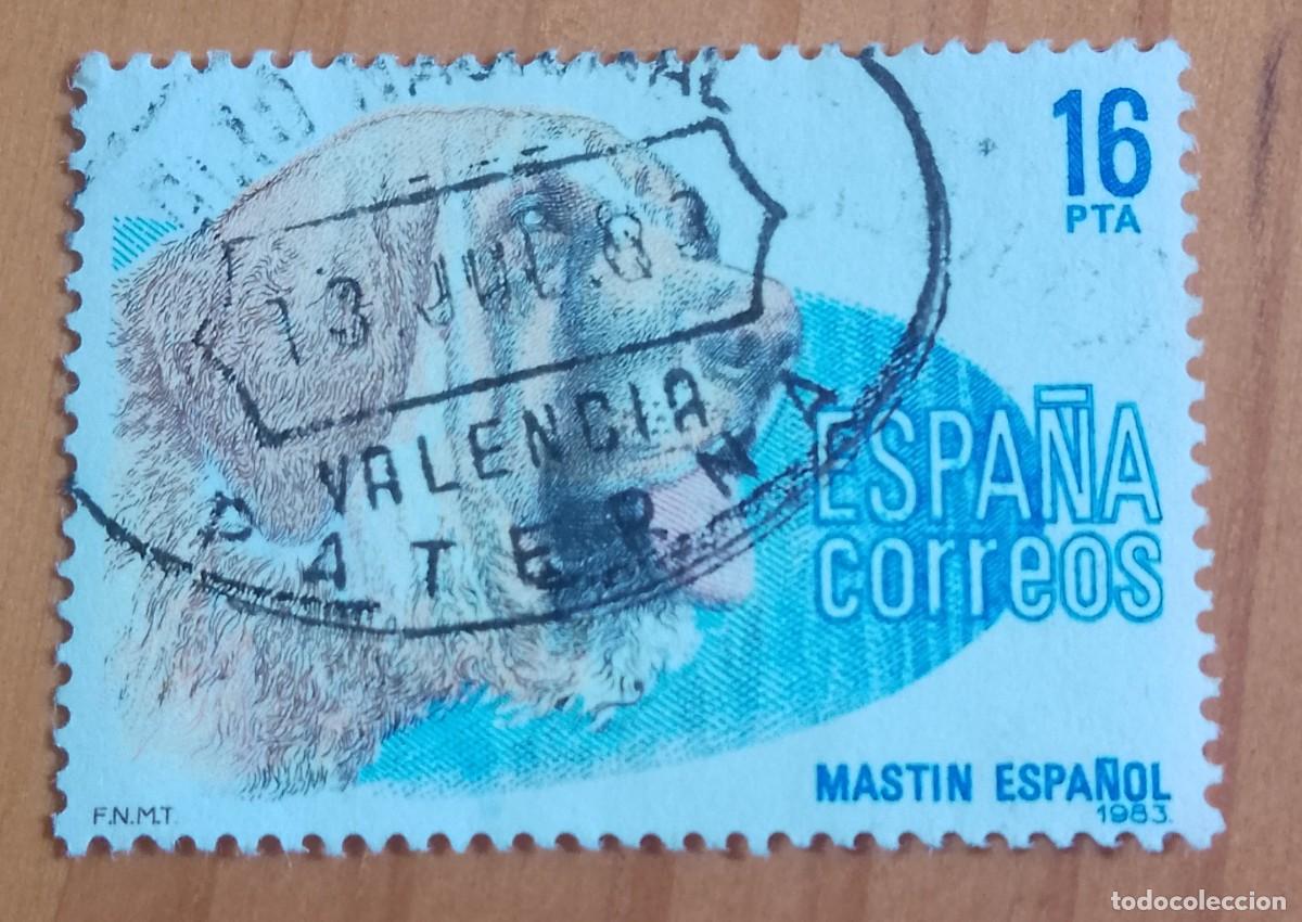 Sellos: ESPA&Ntilde;A,A&Ntilde;O 1983, EDIFIL 2712 - MASTIN, PERRO - MATASELLO IDENTIFICATIVO: 13 JUL 83 PATERNA, VALENCIA