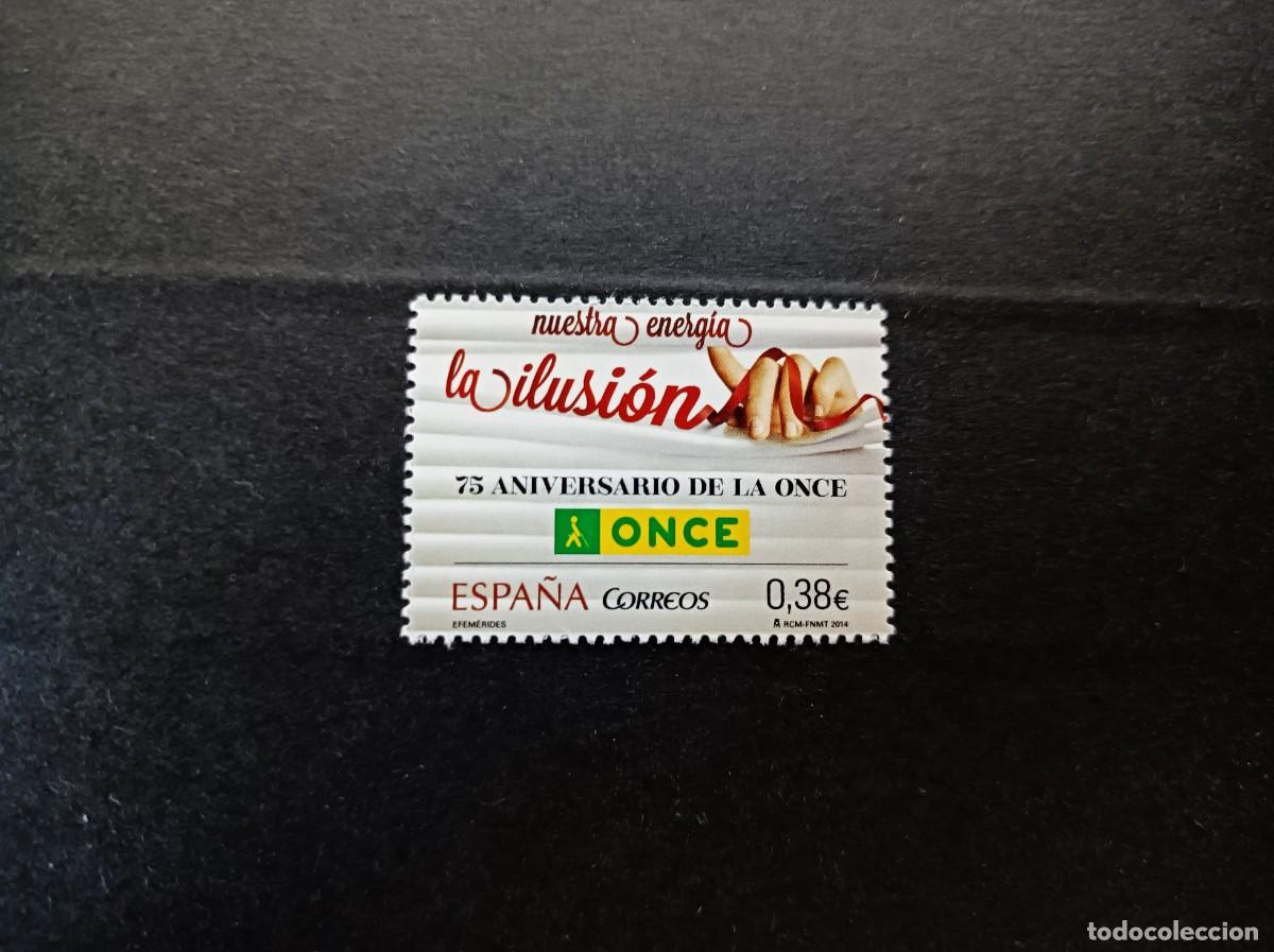 Sellos: Sello nuevo. 75 Aniversario de la ONCE. 27 Junio de 2014. Edifil 4895.