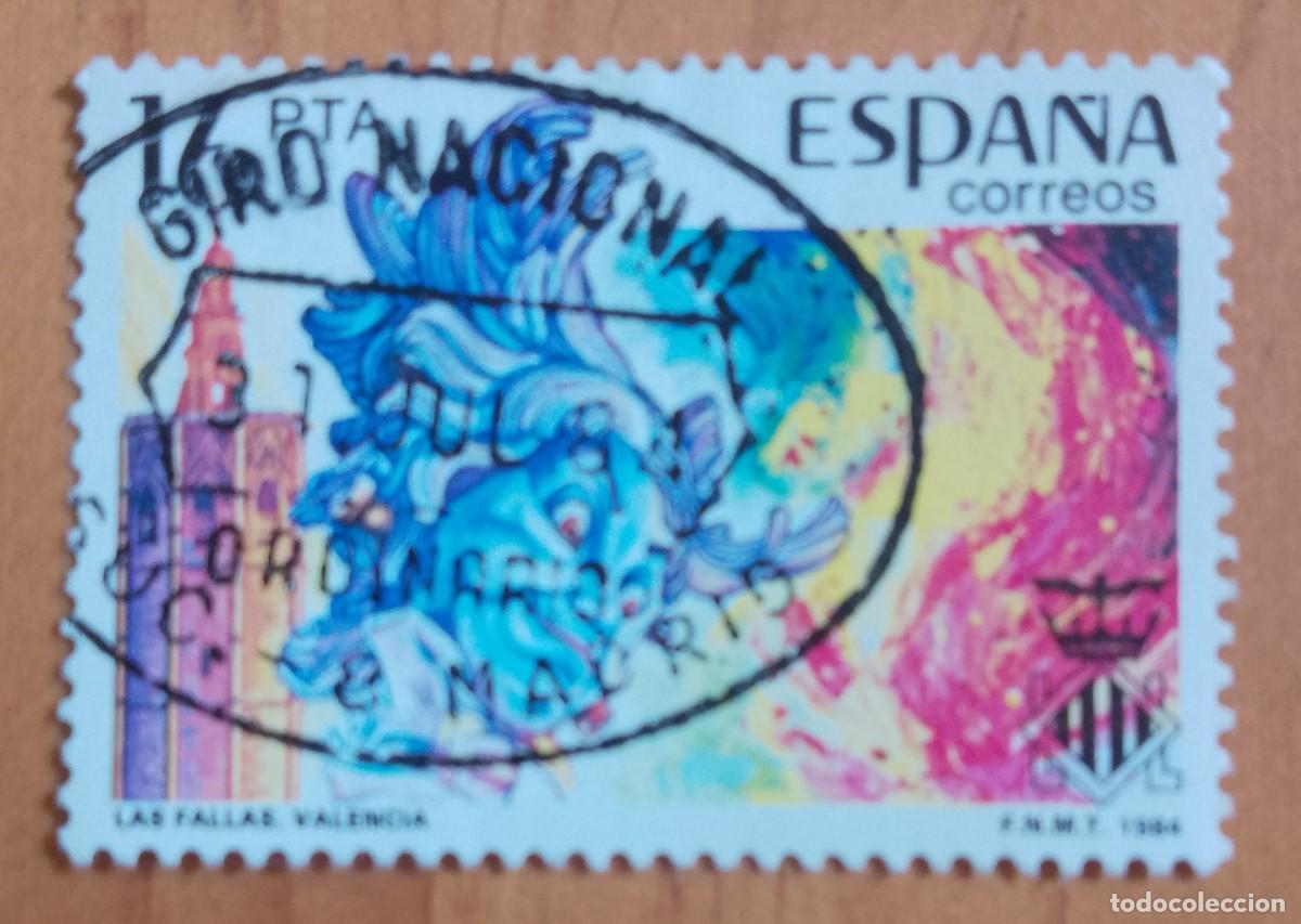 Sellos: ESPA&Ntilde;A,A&Ntilde;O 1984, EDIFIL 2745 - FALLAS, VALENCIA - MATASELLO IDENTIFICATIVO: 31 JUL 84 SUC. 8 MADRID