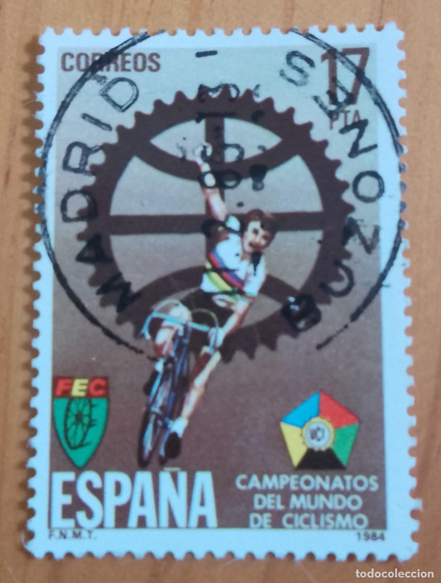 Sellos: ESPA&Ntilde;A,A&Ntilde;O 1984, EDIFIL 2772 - CICLISMO - MATASELLO IDENTIFICATIVO: 17.2.85 MADRID