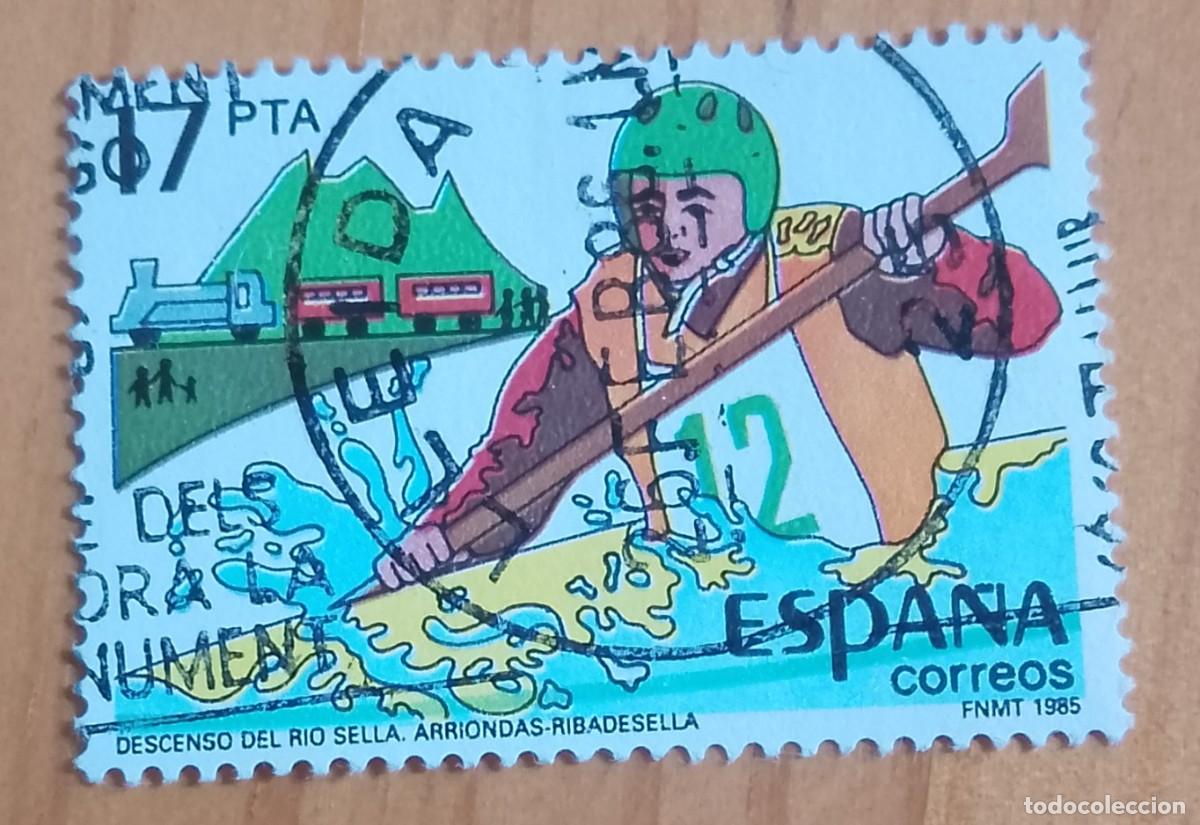 Sellos: ESPA&Ntilde;A,A&Ntilde;O 1985, EDIFIL 2785 - DESCENSO RIO SELLA - MATASELLO IDENTIFICATIVO: 26 FEB 86 LLEIDA