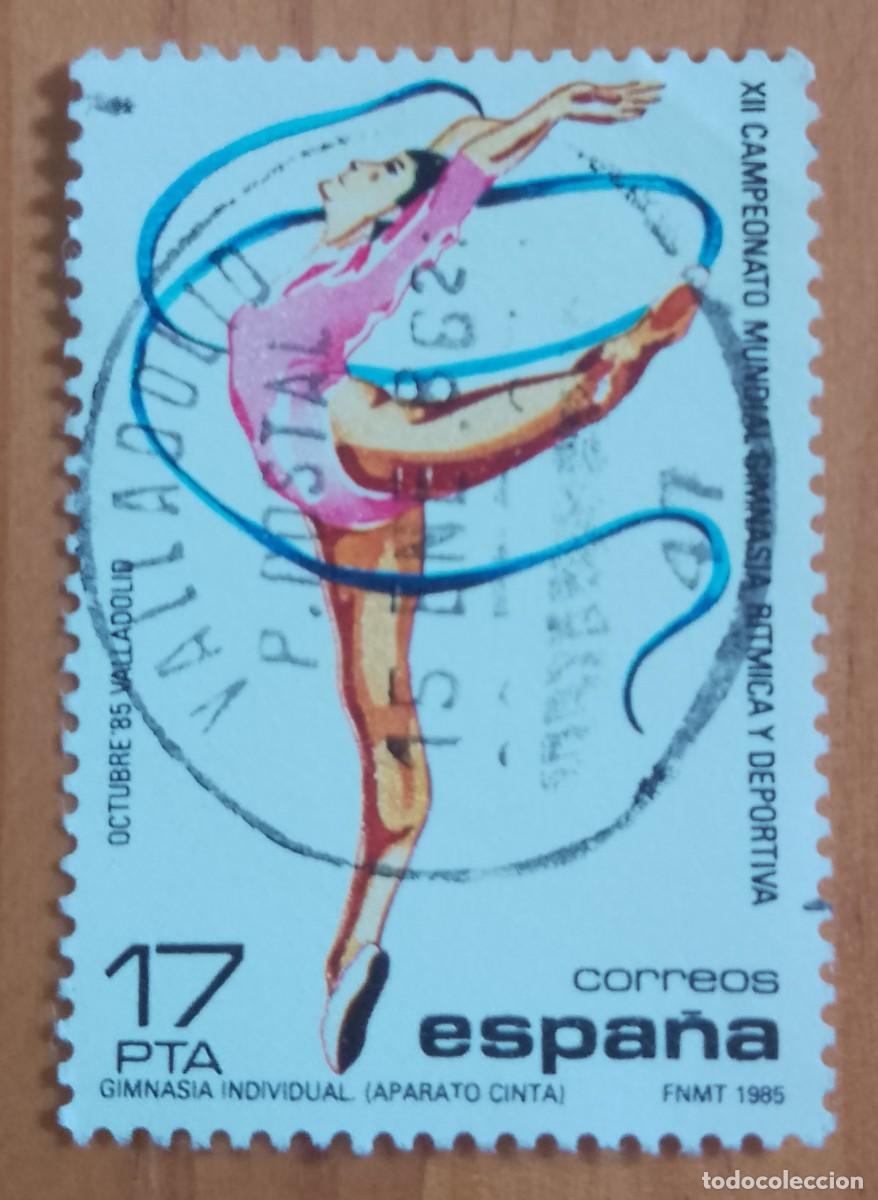 Sellos: ESPA&Ntilde;A,A&Ntilde;O 1985, EDIFIL 2811 - GIMNASIA R&Iacute;TMICA - MATASELLO IDENTIFICATIVO: 15 ENE 86 VALLADOLID