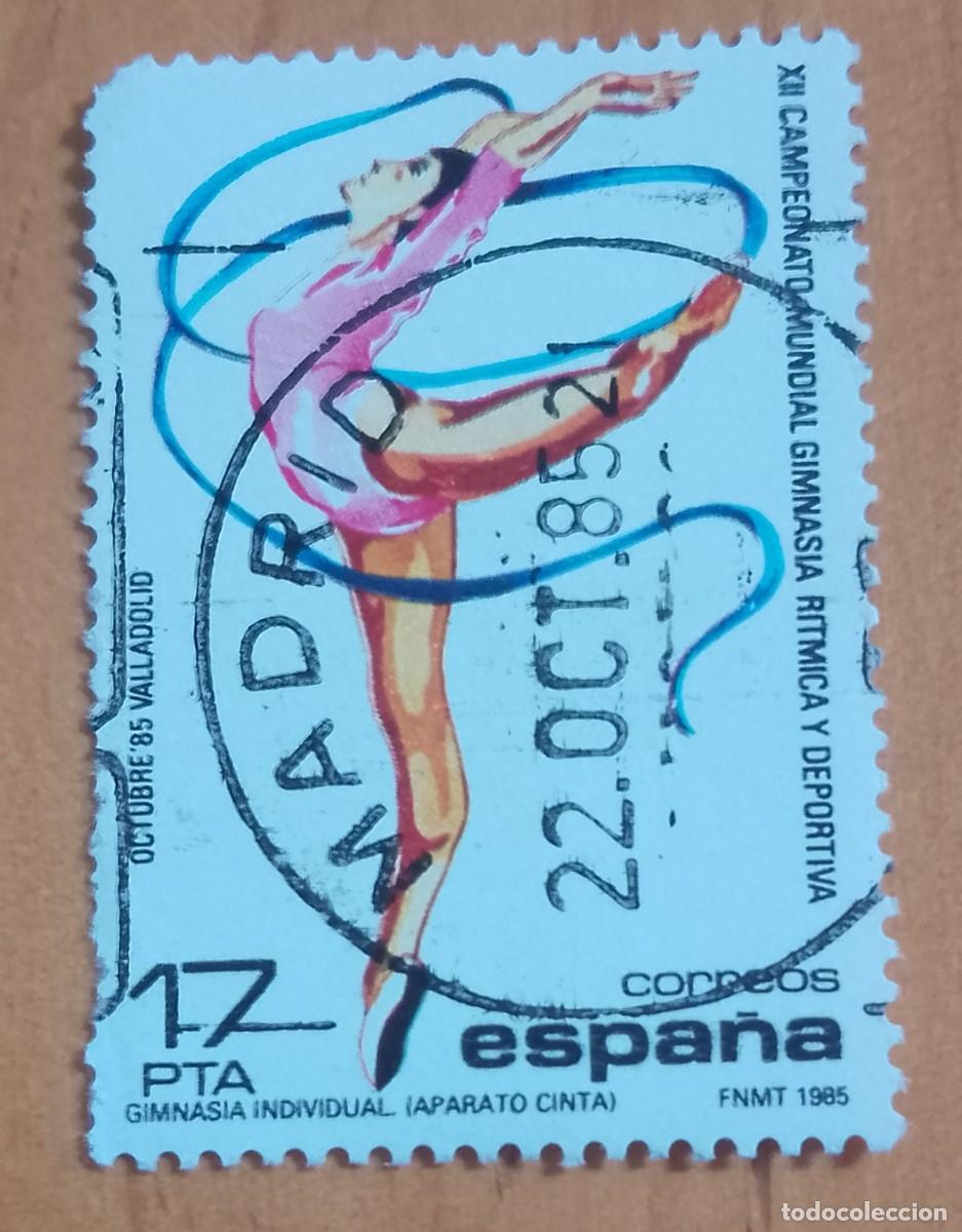 Sellos: ESPA&Ntilde;A,A&Ntilde;O 1985, EDIFIL 2811 - GIMNASIA R&Iacute;TMICA - MATASELLO IDENTIFICATIVO: 22.OC.85 MADRID