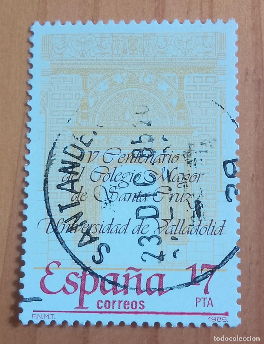 Sellos: ESPA&Ntilde;A, A&Ntilde;O 1985, EDIFIL 2780 - UNIVERSIDAD VALLADOLID - MATASELLO IDENTIFICATIVO: 23 DIC 85 SANTAND