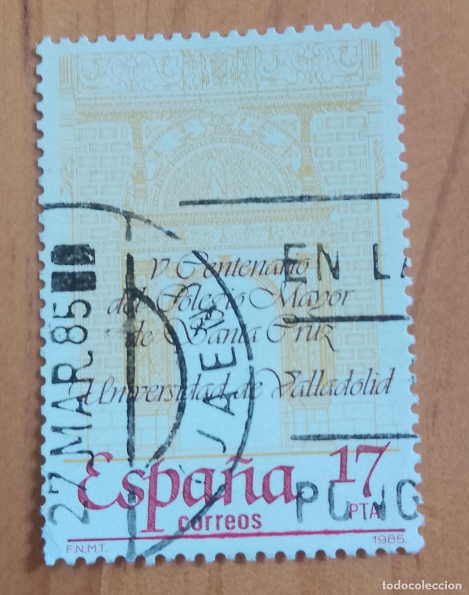 Sellos: ESPA&Ntilde;A, A&Ntilde;O 1985, EDIFIL 2780 - UNIVERSIDAD VALLADOLID - MATASELLO IDENTIFICATIVO: 27 MAR 85 JA&Eacute;N