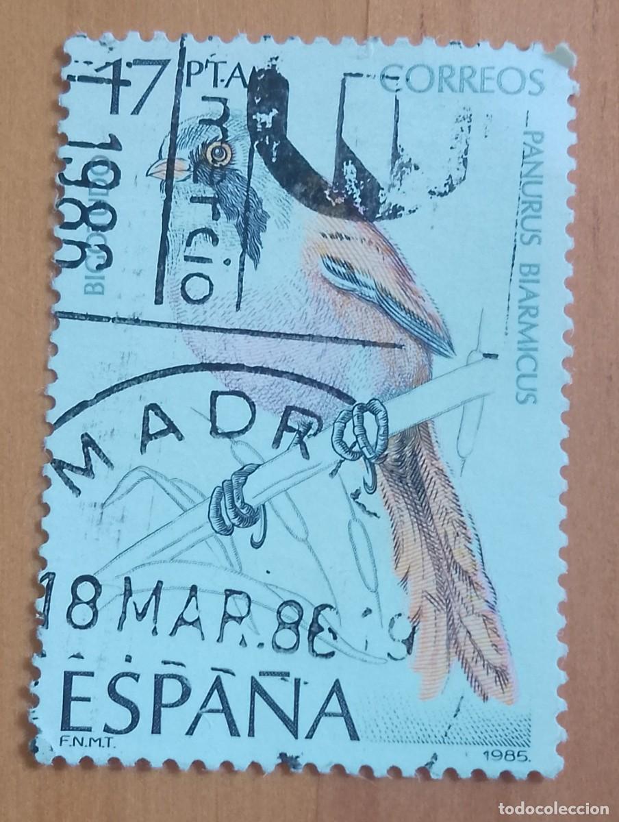 Sellos: ESPA&Ntilde;A, A&Ntilde;O 1985, EDIFIL 2723 - BIGOTUDO, P&Aacute;JARO - MATASELLO IDENTIFICATIVO: 18 MAR 86 MADRID