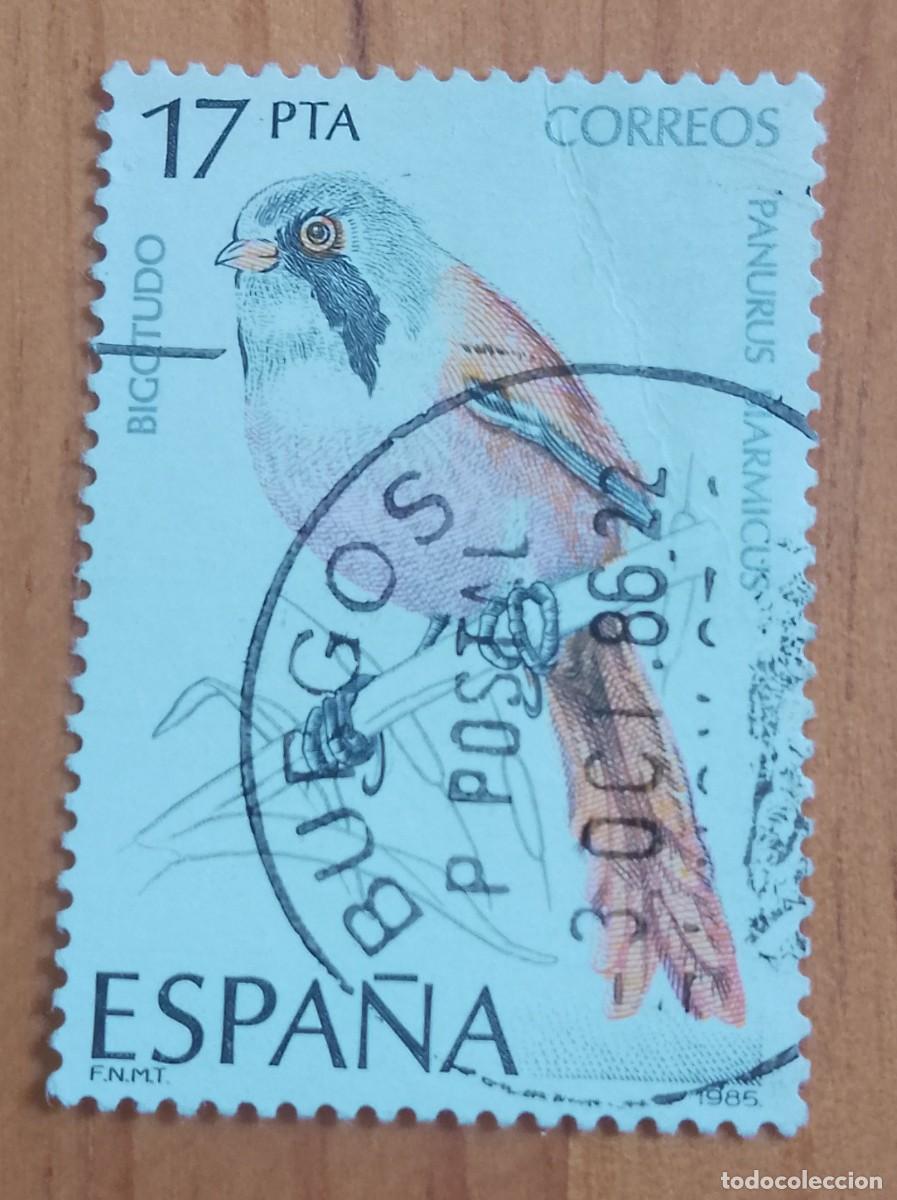 Sellos: ESPA&Ntilde;A, A&Ntilde;O 1985, EDIFIL 2723 - BIGOTUDO, P&Aacute;JARO - MATASELLO IDENTIFICATIVO: 3 OCT 86 BURGOS