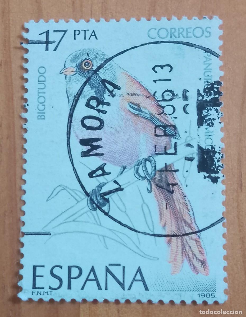 Sellos: ESPA&Ntilde;A, A&Ntilde;O 1985, EDIFIL 2723 - BIGOTUDO, P&Aacute;JARO - MATASELLO IDENTIFICATIVO: 4 FEB 86 ZAMORA