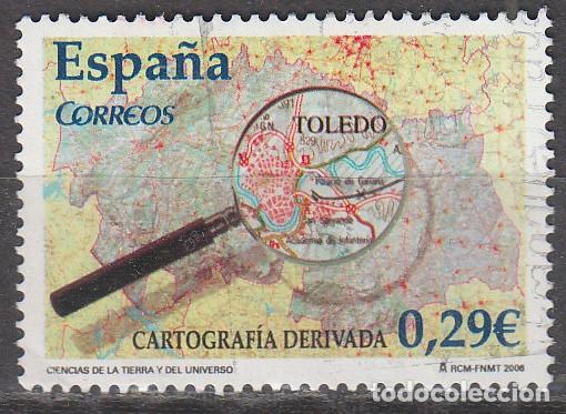 Sellos: EDIFIL N&ordm; 4255, CIENCIAS DE LA TIERRA, CARTOGRAFIA DERIVADA, USADO