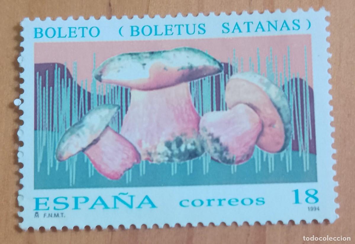 Sellos: ESPA&Ntilde;A, A&Ntilde;O 19994 - V/F 18 - BOLETO, BOLETUS SATANAS, SETA