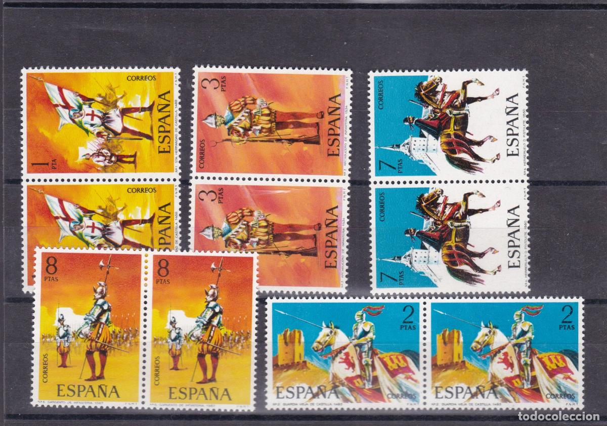 Briefmarken: FC4-174- UNIFORMES MILITARES Completa Grupos I a IX x 2 Series **. Sin Fijasellos . LUJO