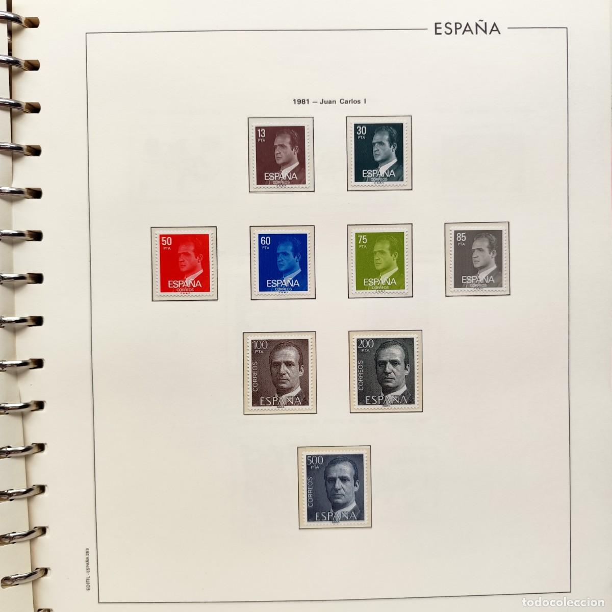 Sellos: COLECCION DE SELLOS ESPA&Ntilde;A - 1981 A 1985 - HOJAS EDIFIL NUEVOS - CON HOJAS - VER FOTOS / 420 (3)