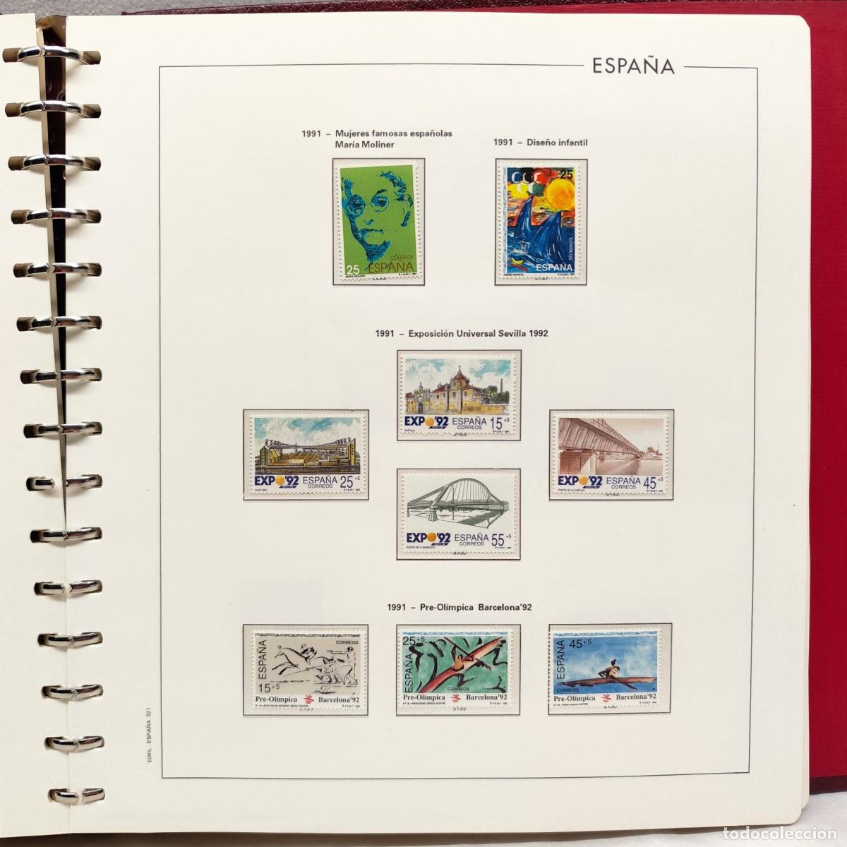 Sellos: COLECCION DE SELLOS ESPA&Ntilde;A - 1991 A 1993 - HOJAS EDIFIL NUEVOS - CON HOJAS - VER FOTOS / 422 (2)