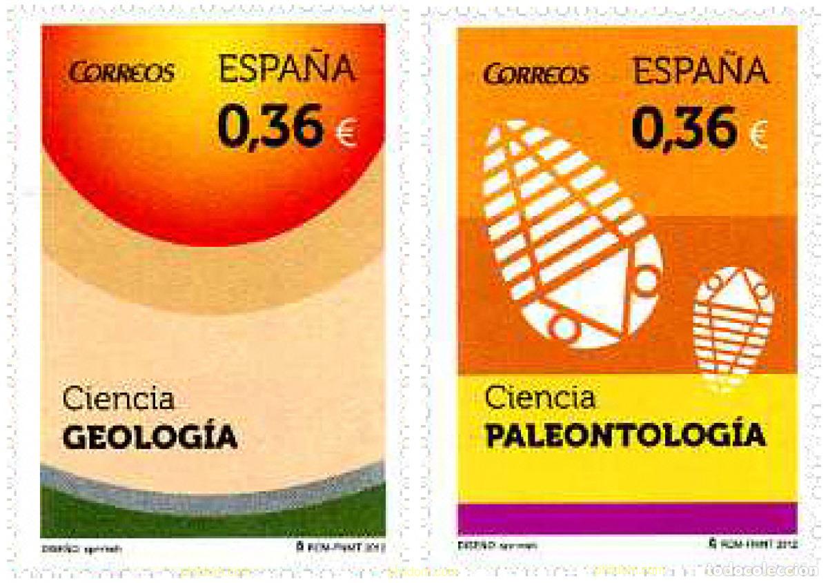 Sellos: 280653 MNH ESPA&Ntilde;A 2012 GEOLOGIA - PALEONTOLOGIA