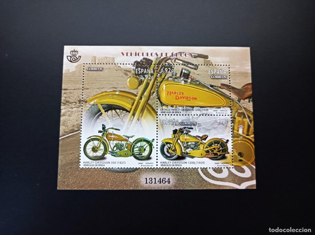 Sellos: Sello nuevo. Veh&iacute;culos de &Eacute;poca. Motos. 11 Julio. Edifil SH 4902.