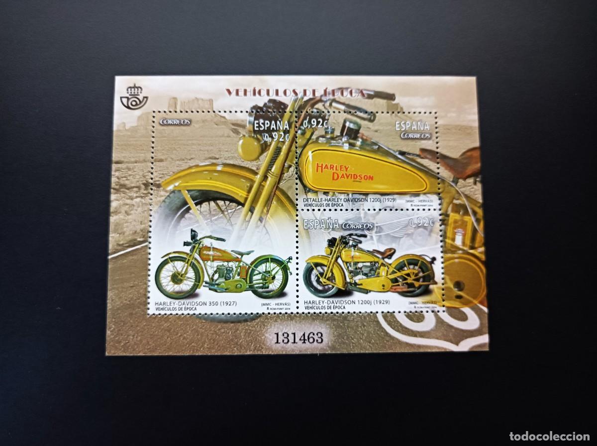 Sellos: Sello nuevo. Veh&iacute;culos de &Eacute;poca. Motos. 11 Julio. Edifil SH 4902.