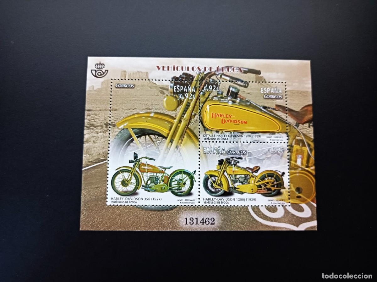 Sellos: Sello nuevo. Veh&iacute;culos de &Eacute;poca. Motos. 11 Julio. Edifil SH 4902.