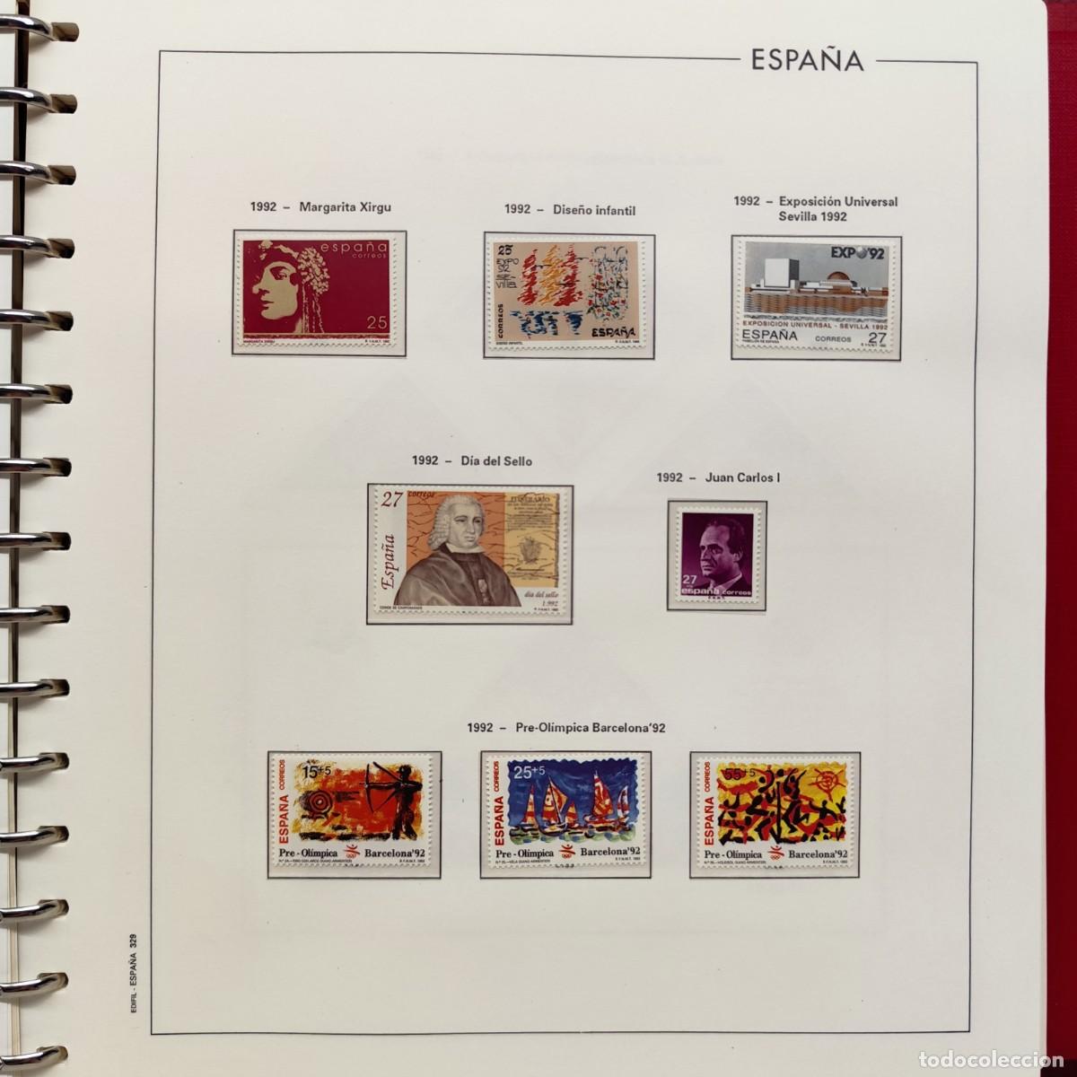 Sellos: COLECCION DE SELLOS ESPA&Ntilde;A - 1992 A 1994 - HOJAS EDIFIL NUEVOS - CON HOJAS - VER FOTOS / 423 (4)