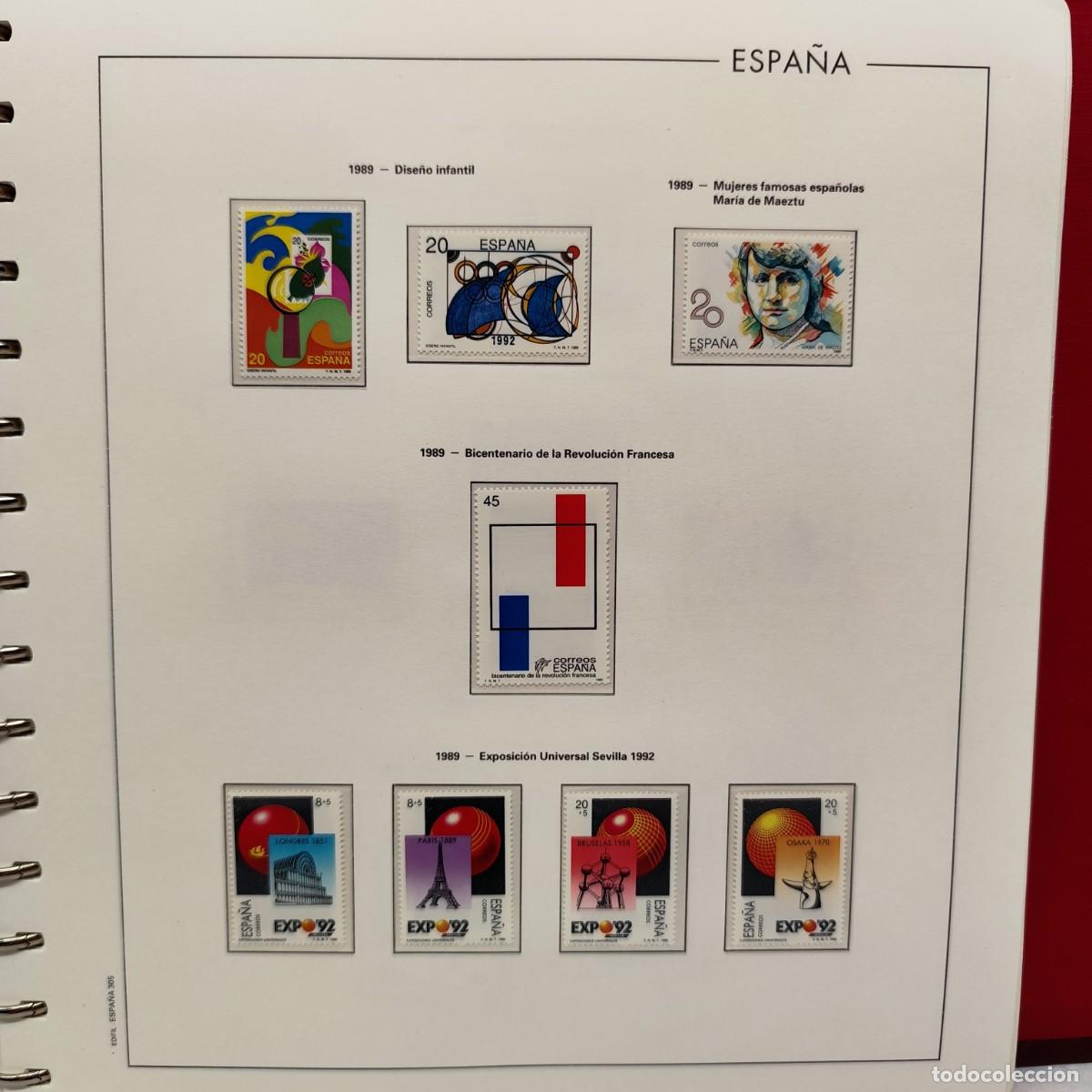 Sellos: COLECCION DE SELLOS ESPA&Ntilde;A - 1989 A 1991 - HOJAS EDIFIL NUEVOS - CON HOJAS - VER FOTOS / 424 (2)