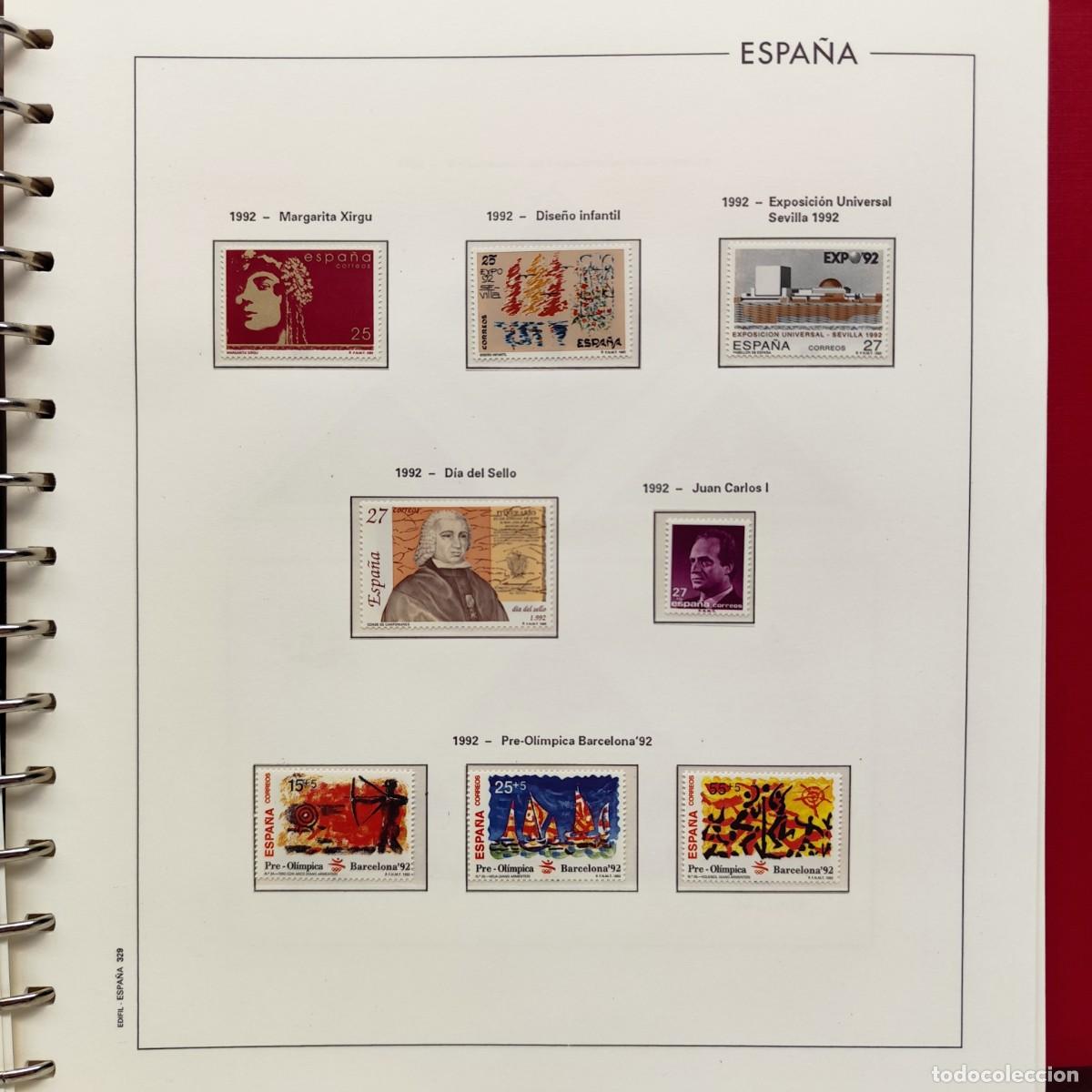 Sellos: COLECCION DE SELLOS ESPA&Ntilde;A - 1992 A 1994 - HOJAS EDIFIL NUEVOS - CON HOJAS - VER FOTOS / 424 (3)