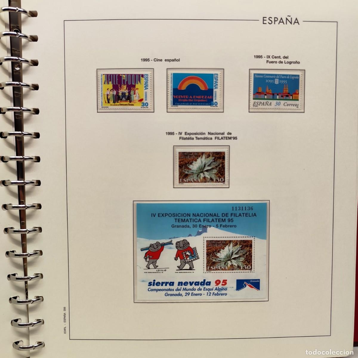 Sellos: COLECCION DE SELLOS ESPA&Ntilde;A - 1995 A 1996 - HOJAS EDIFIL NUEVOS - CON HOJAS - VER FOTOS / 425