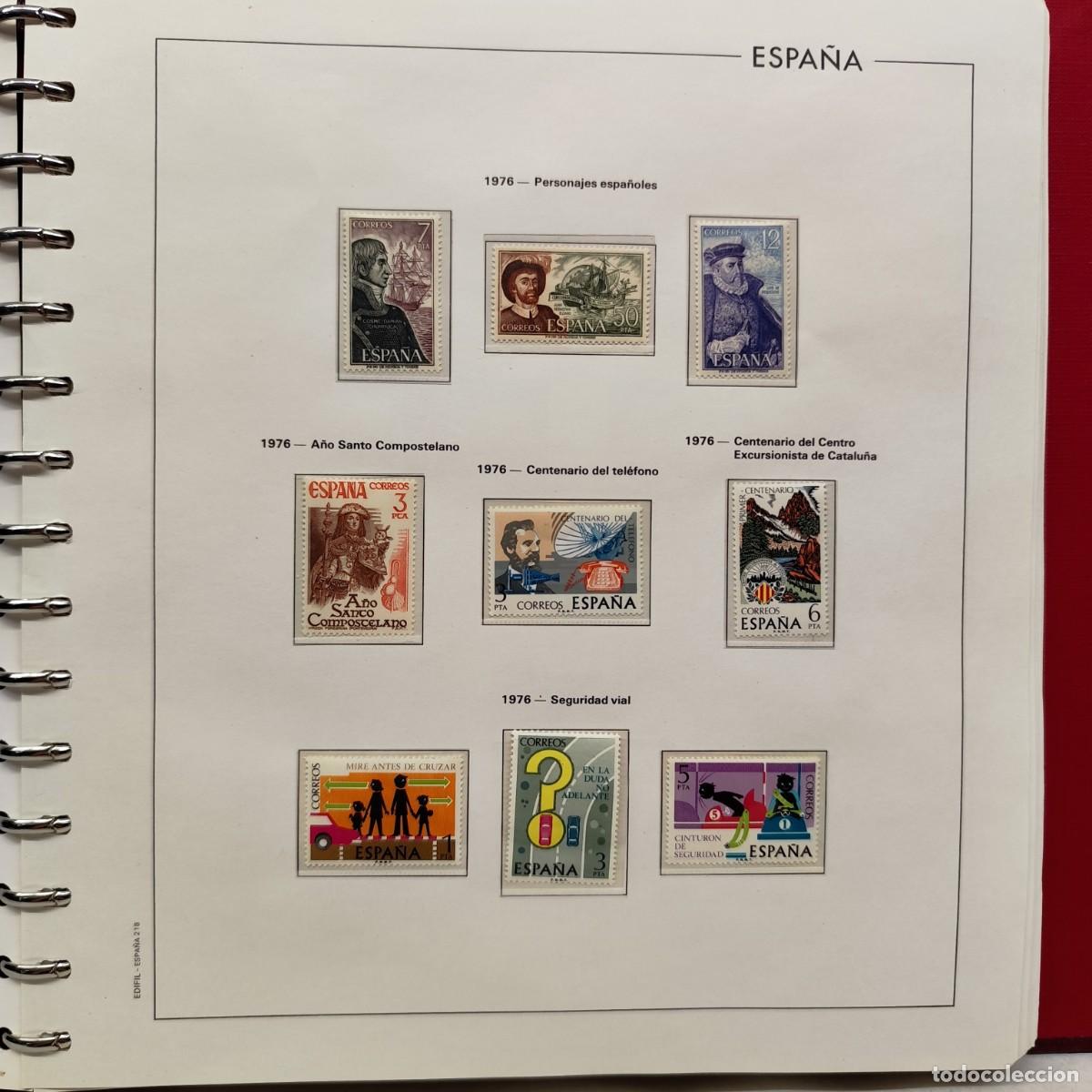 Sellos: COLECCION DE SELLOS ESPA&Ntilde;A - 1976 A 1978 - HOJAS EDIFIL NUEVOS - CON HOJAS - VER FOTOS / 427 (1)