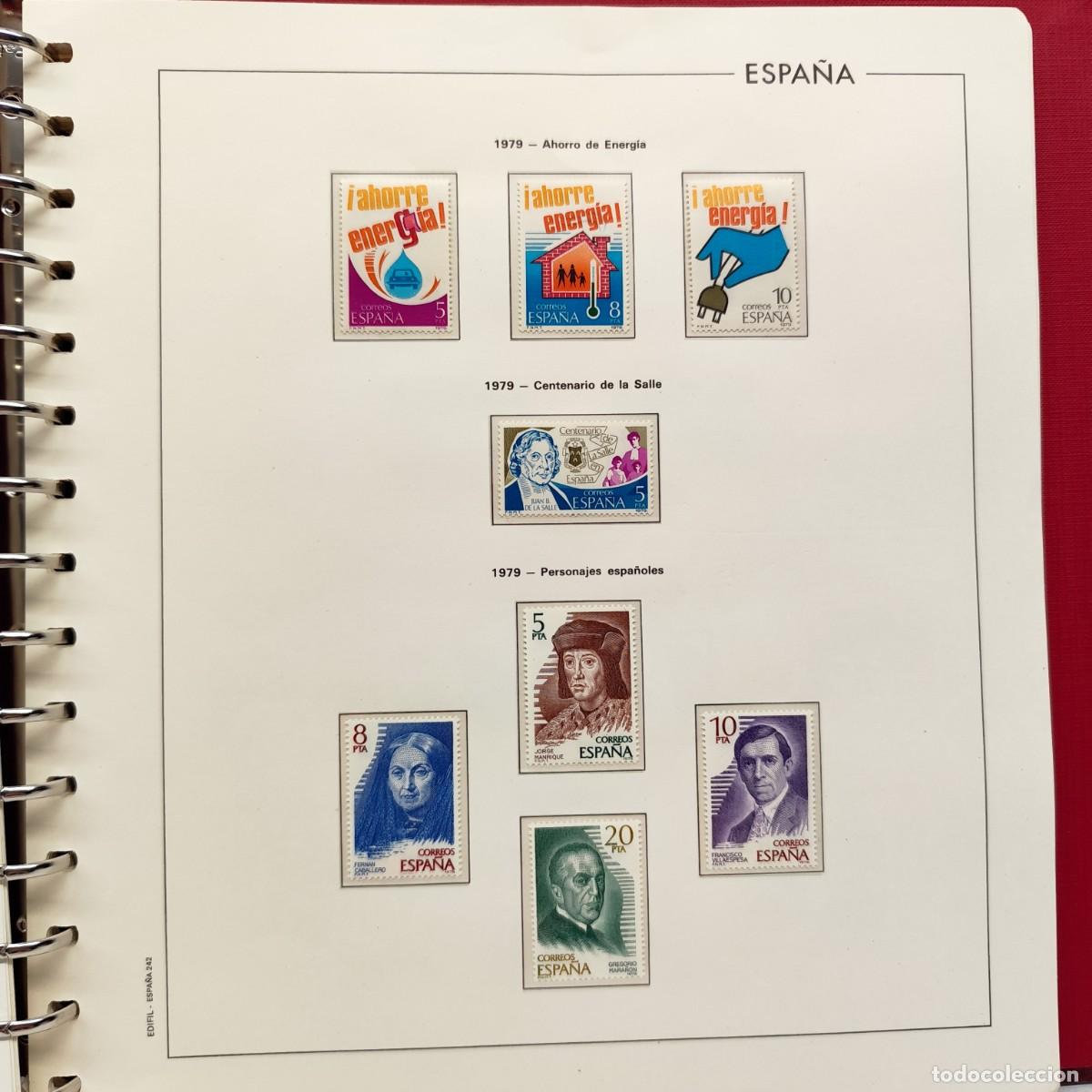 Sellos: COLECCION DE SELLOS ESPA&Ntilde;A - 1979 A 1981 - HOJAS EDIFIL NUEVOS - CON HOJAS - VER FOTOS / 427 (2)