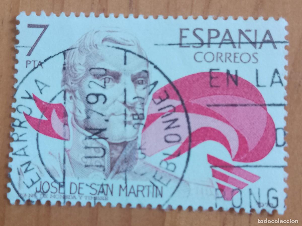 Sellos: ESPA&Ntilde;A, A&Ntilde;O 1978, EDIFIL 2489, 7 PTA, JOSE SAN MARTIN, MAT. IDENT.. 4.JUN.79 PE&Ntilde;ARROYA-PUEBLO NUEVO