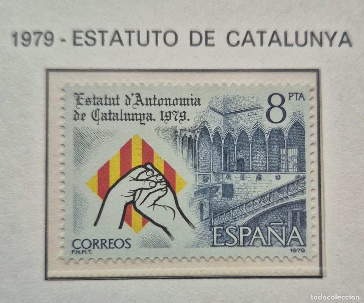 Sellos: A&ntilde;o 1979 - Edifil N 2546** - Estatuto de Catalu&ntilde;a - Nuevo sin fijasello - Se env&iacute;a el de la imagen