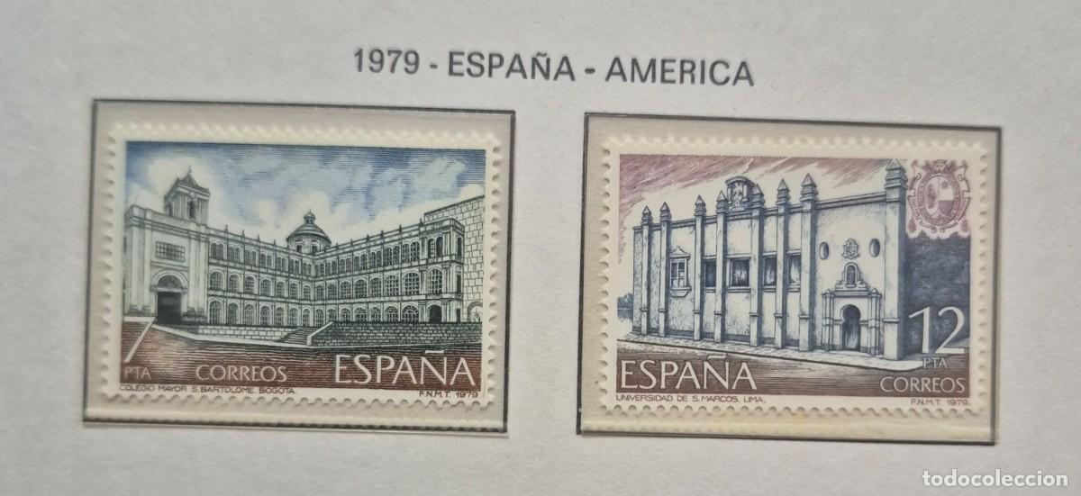 Sellos: A&ntilde;o 1979 - Edifil N 2544/2545** - Am&eacute;rica-Espa&ntilde;a - Nuevo sin fijasello - Se env&iacute;a el de la imagen