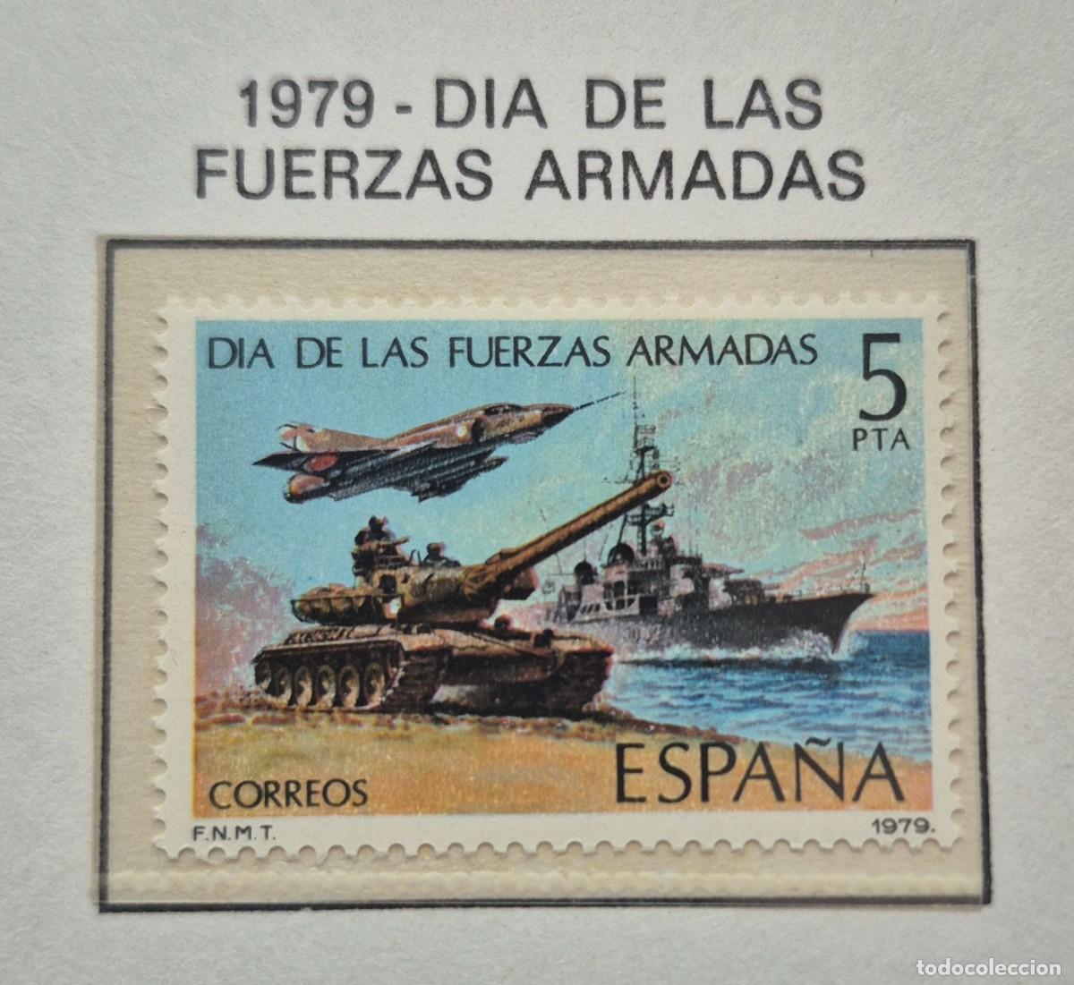 Sellos: A&ntilde;o 1979 - Edifil N 2525**-Dia d las fuerzas armadas- Nuevo sin fijasello - Se env&iacute;a el de la imagen