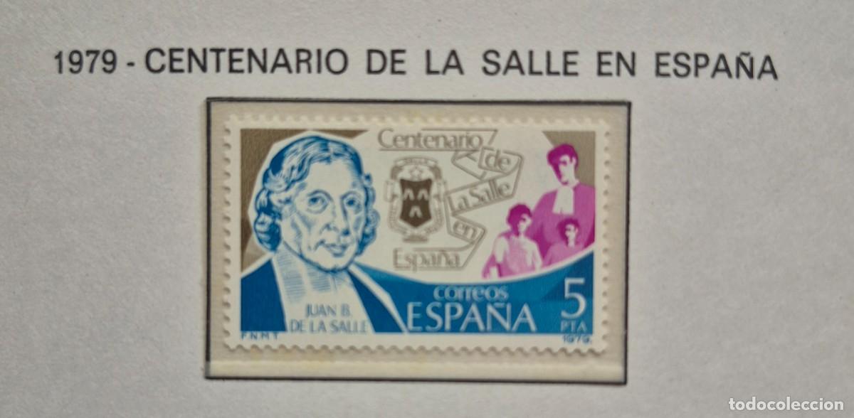 Sellos: A&ntilde;o 1979 - Edifil N 2511** - Centenario la salle - Nuevo sin fijasello - Se env&iacute;a el de la imagen