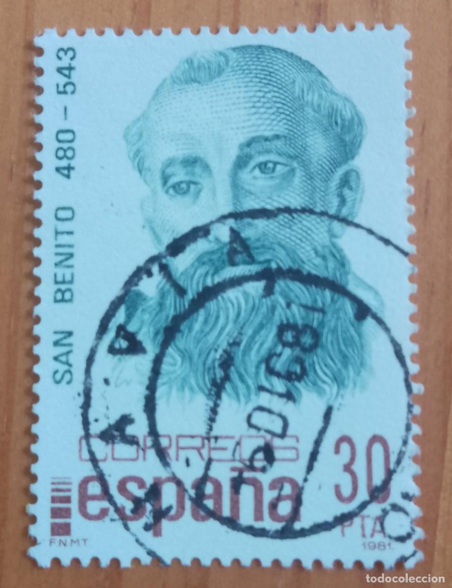Sellos: ESPA&Ntilde;A, A&Ntilde;O 1981, ED. 2620 - 30 PTA, SAN BENITO - MAT. ID.: 5 DIC 68 NAVIA, OVIEDO
