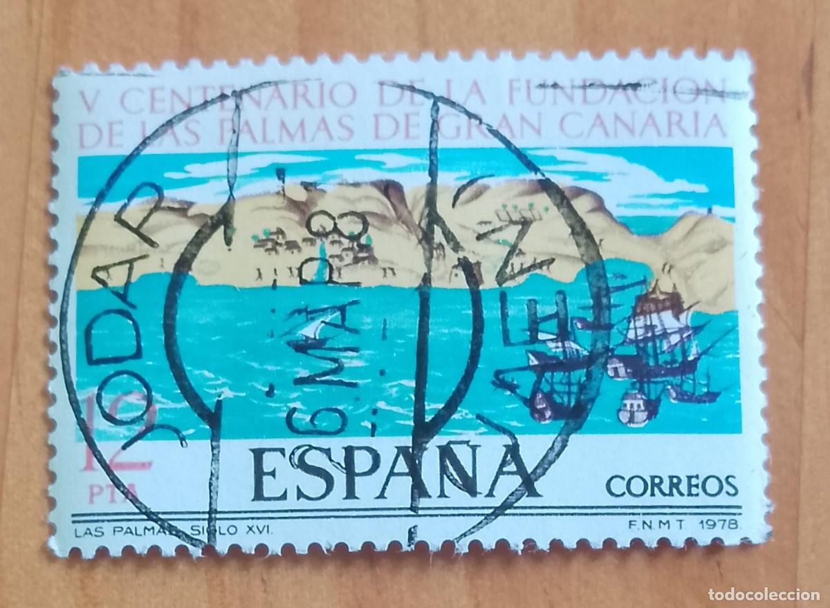 Sellos: ESPA&Ntilde;A, A&Ntilde;O 1978, ED. 2479 - 1LAS PALMAS S. XVI - MAT. ID.: 23.JUL.83 JODAR, JA&Eacute;N