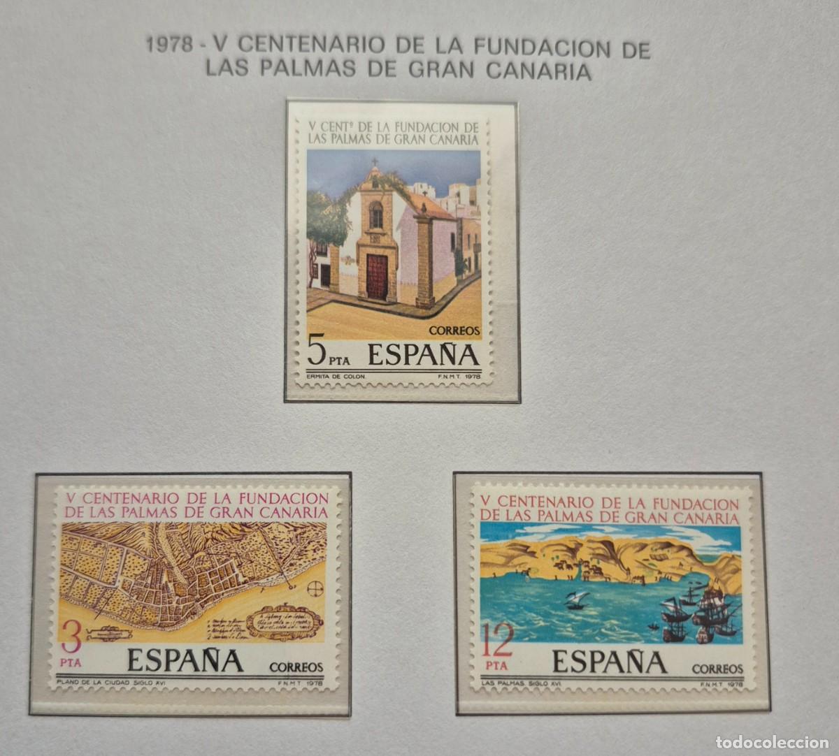 Sellos: A&ntilde;o 1978 - Edifil N 2477/2479**-100 A&ntilde;os Las palmas - Nuevo sin fijasello - Se env&iacute;a el de la imagen