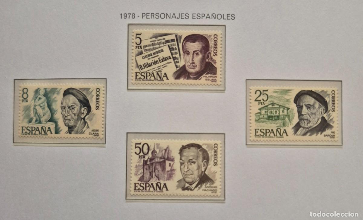Sellos: A&ntilde;o 1978 - Edifil N 2456/2459** - Personajes - Nuevo sin fijasello - Se env&iacute;a el de la imagen