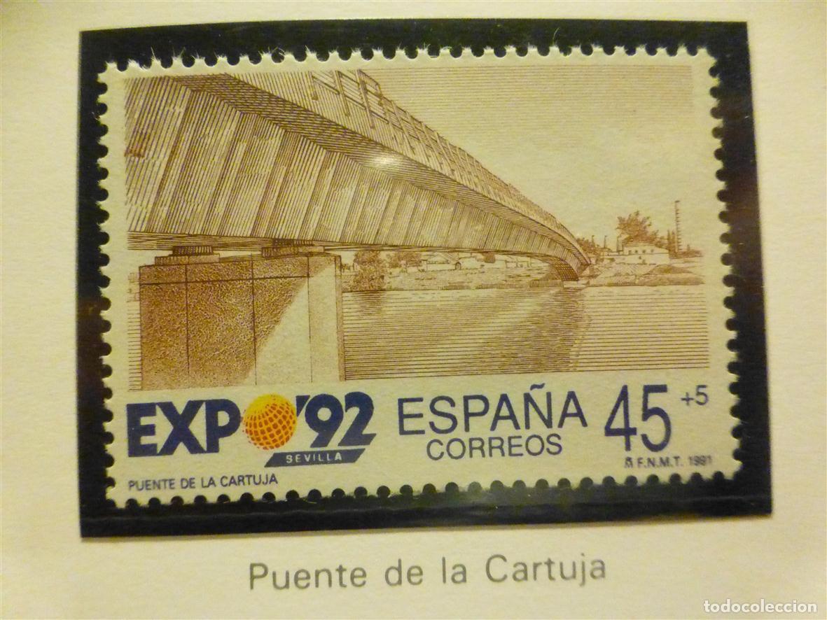 Sellos: Sello Correos Espa&ntilde;a - Edifil 3102 - A&ntilde;o 1991 - Expo Sevilla 1992 - 45 + 5 Pts.