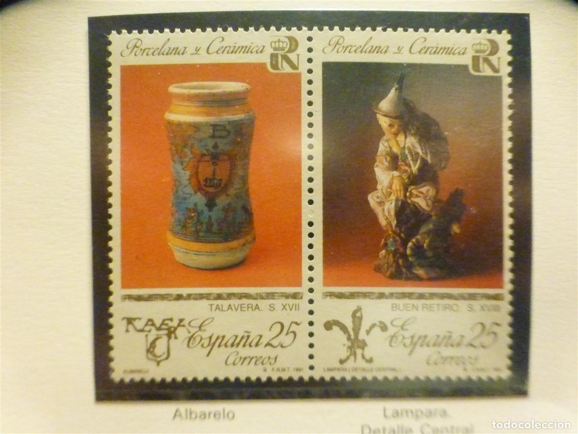 Timbres: Sello Correos Espa&ntilde;a - Edifil 3111, 3112, 3113, 3114 - A&ntilde;o 1991 - Porcelana - 25 Pts.