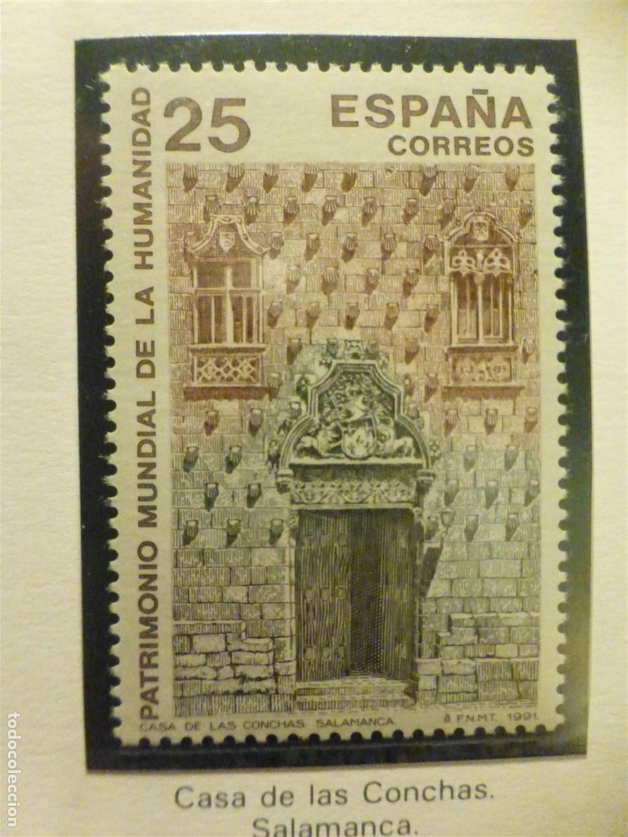 Sellos: Sello Correos Espa&ntilde;a - Edifil 3149 - A&ntilde;o 1991 - Patrimonio Mundial Humanidad - 25 Pts.