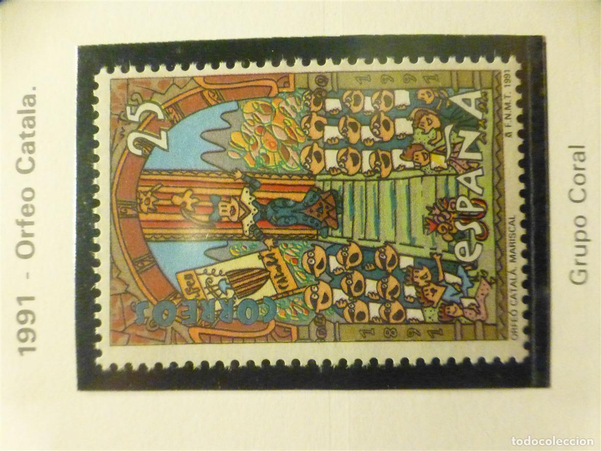 Sellos: Sello Correos Espa&ntilde;a - Edifil 3126 - A&ntilde;o 1991 - Centenario Orfeon Catal&aacute;n - 25 Pts.