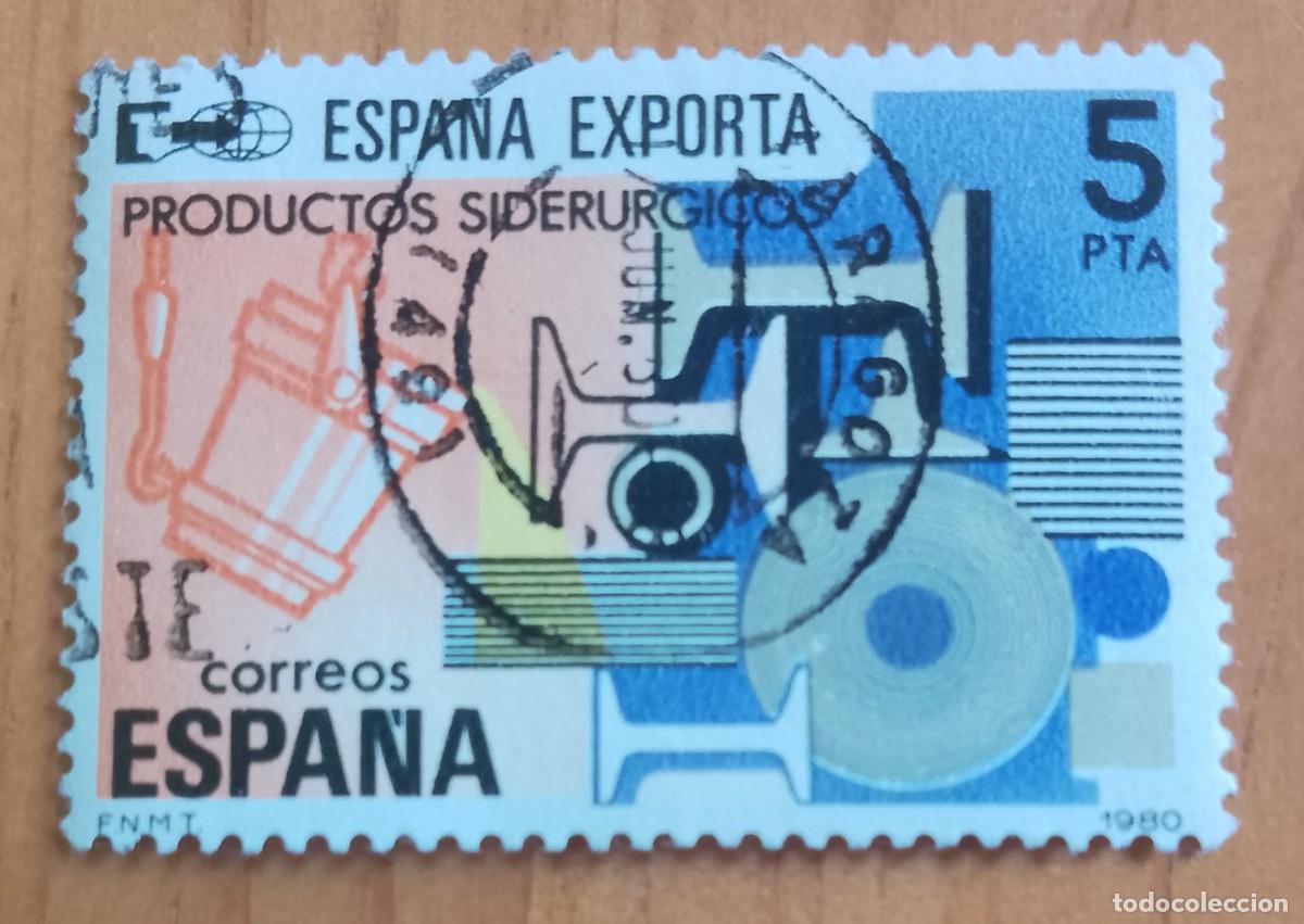 Sellos: ESPA&Ntilde;A, A&Ntilde;O 1980, ED. 2563 - 5 PTA, ESPA&Ntilde;A EXPORTA - MAT. ID.: 7.JUN.80 ZARAGOZA