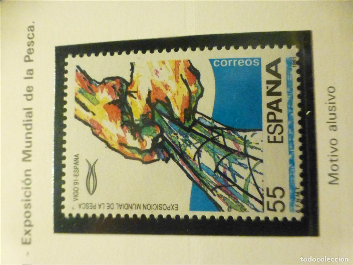 Sellos: Sello Correos Espa&ntilde;a - Edifil 3133 - A&ntilde;o 1991 - Exp. Mundial Pesca - 55 Pts.
