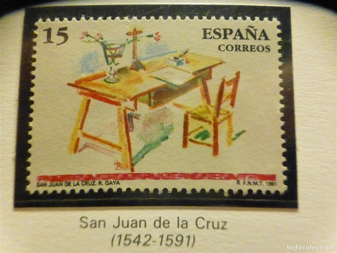 Sellos: Sello Correos Espa&ntilde;a - Edifil 3118 - A&ntilde;o 1991 - San Juan de la Cruz - 15 Pts.