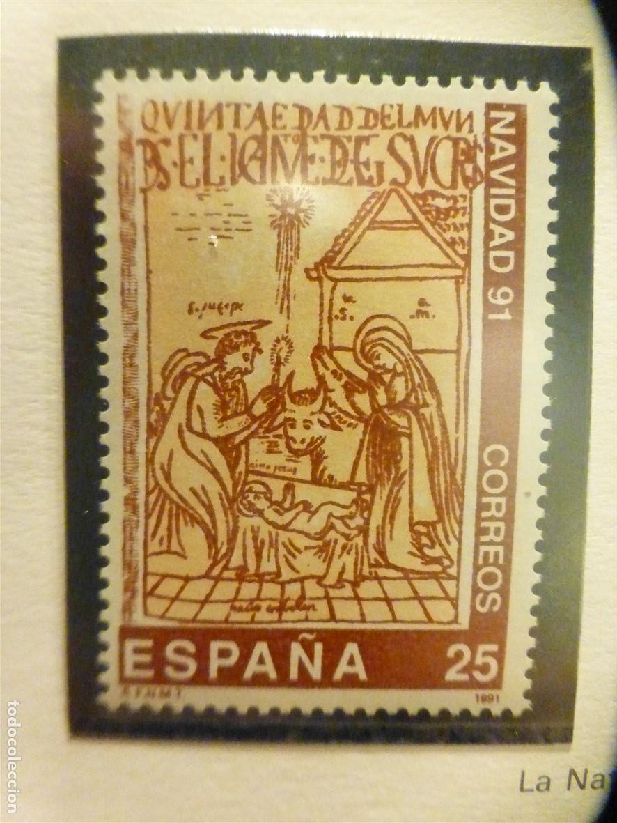 Sellos: Sello Correos Espa&ntilde;a - Edifil 3142 - A&ntilde;o 1991 - Navidad - 25 Pts.