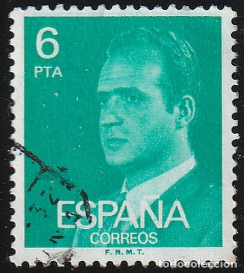 Sellos: Espa&ntilde;a 1977 Edifil 2392 Sello &ordm; Personajes Retrato Rey Juan Carlos I Michel 2305x Yvert 2057 Spain