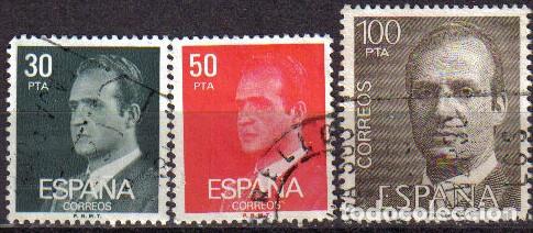 Sellos: Espa&ntilde;a 1981 Edifil 2600-1-5 Sellos &ordm; Personajes Retrato Rey Juan Carlos I Efigie del Rey Michel 2490