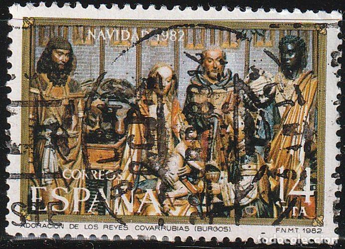 Sellos: Espa&ntilde;a 1982 Edifil 2681 Sello &ordm; Navidad La Adoracion de los Reyes Magos Real Colegiata de Covarrubia