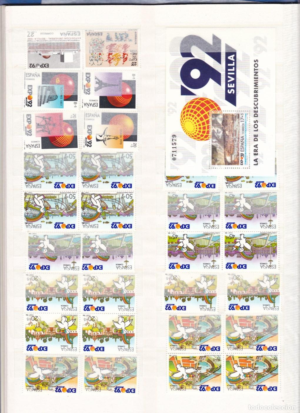 Selos: Z(59/60)- Lote Series Expo 92 Sevilla . Nuevas ** sin Fijasellos. LUJO. Ver 2 Im&aacute;genes