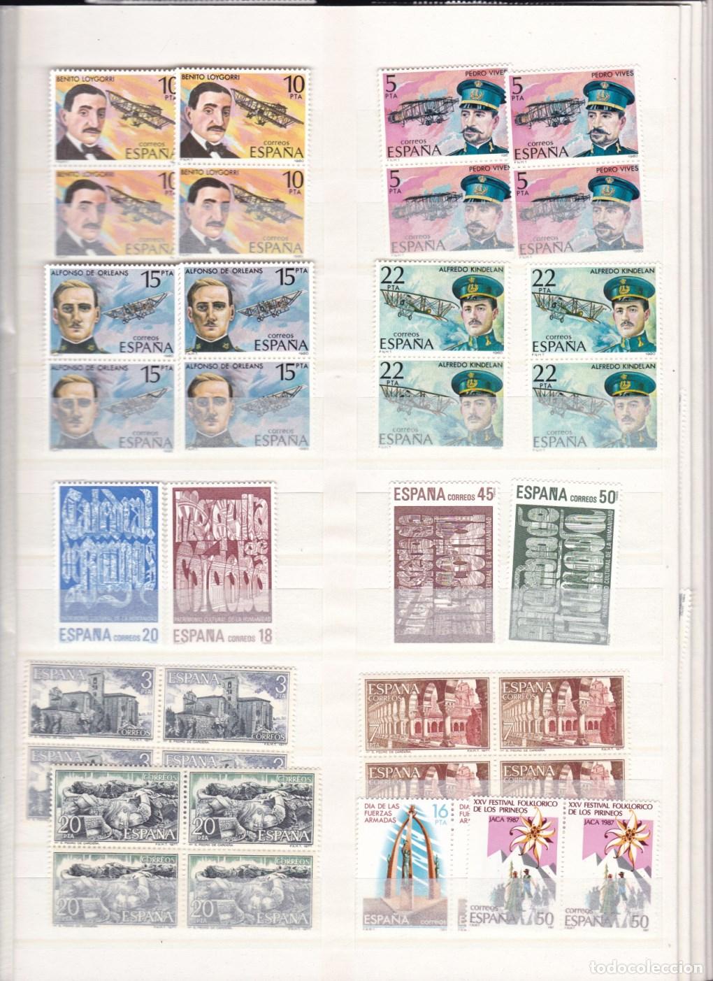 Sellos: Z(37/41)- Lote Series A&ntilde;os 80/90 . ** Sin Fijasellos LUJO. Ver 5 Im&aacute;genes