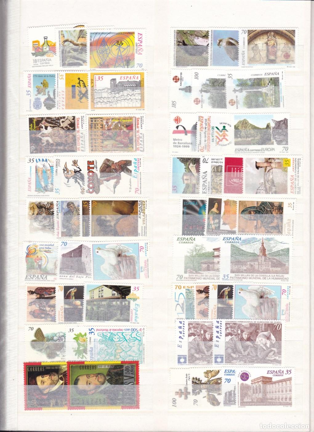 Sellos: Z(25/26)- Lote Series A&ntilde;os 90 . ** Sin Fijasellos LUJO. Ver 2 Im&aacute;genes